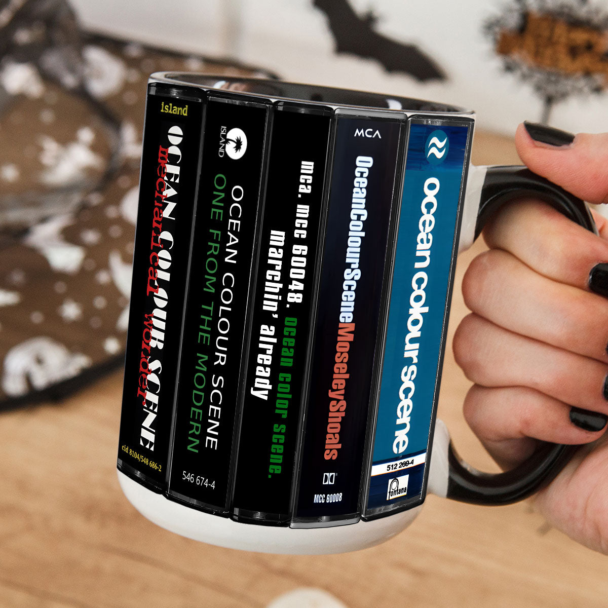 Ocean Colour Scene Albums Cassette Collection Retro Accent Mug