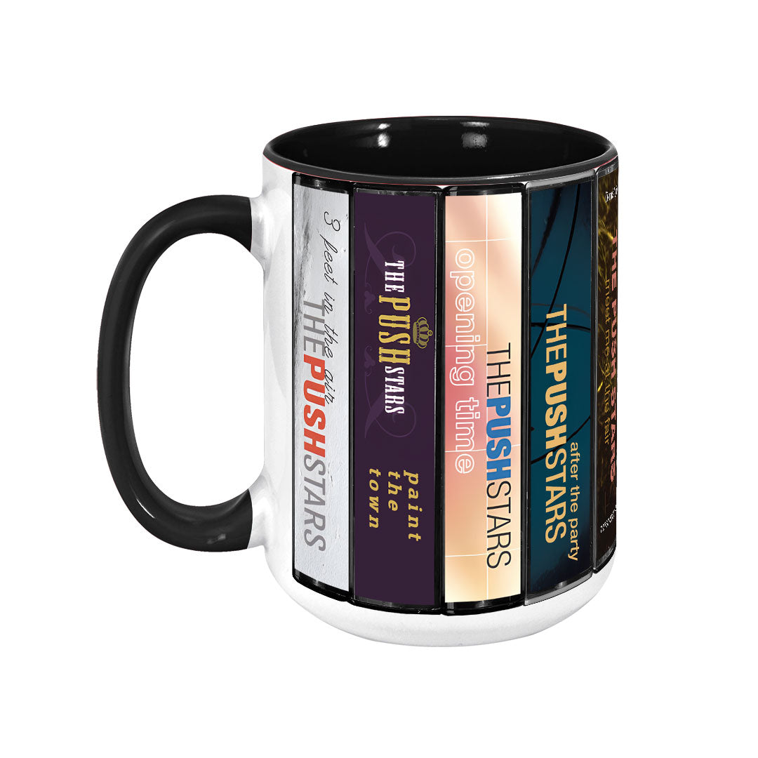 The Push Stars Albums Cassette Collection Retro Accent Mug