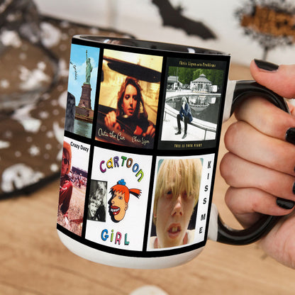 Chris Ligon Albums Cassette Collection Retro Accent Mug