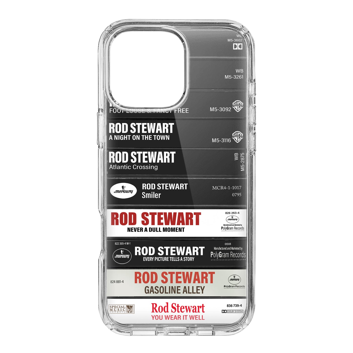 Rod Stewart Albums Cassette Collection Retro Phone Case