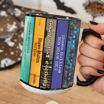 Shawn Mullins Albums Cassette Collection Retro Accent Mug