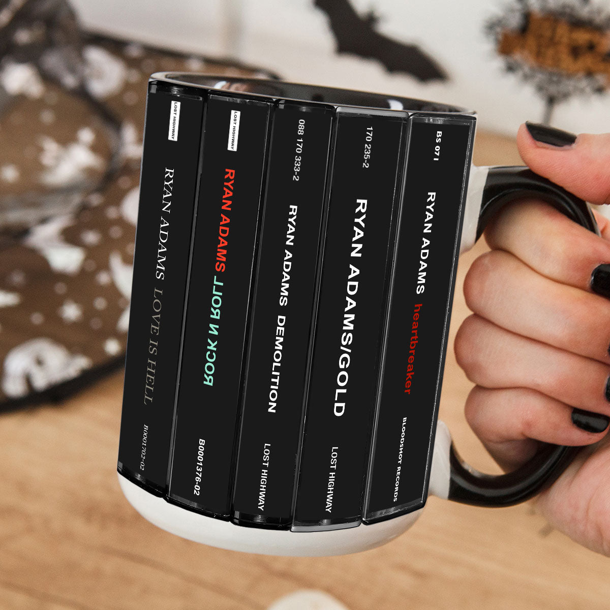 Ryan Adams Albums Cassette Collection Retro Accent Mug