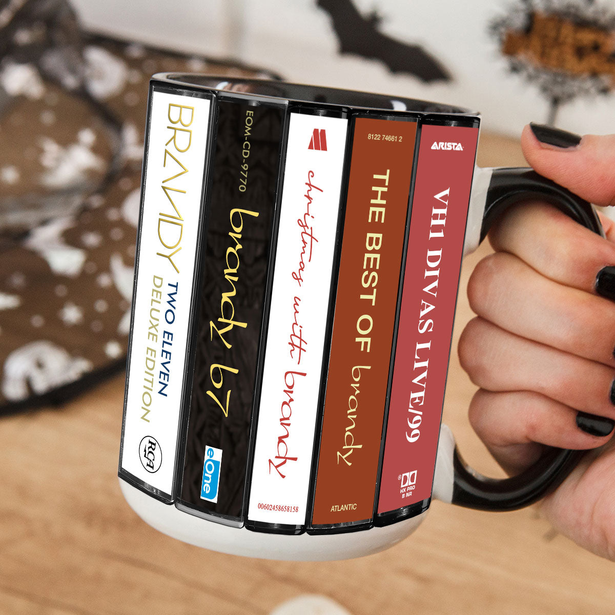 Brandy Norwood Albums Cassette Collection Retro Accent Mug