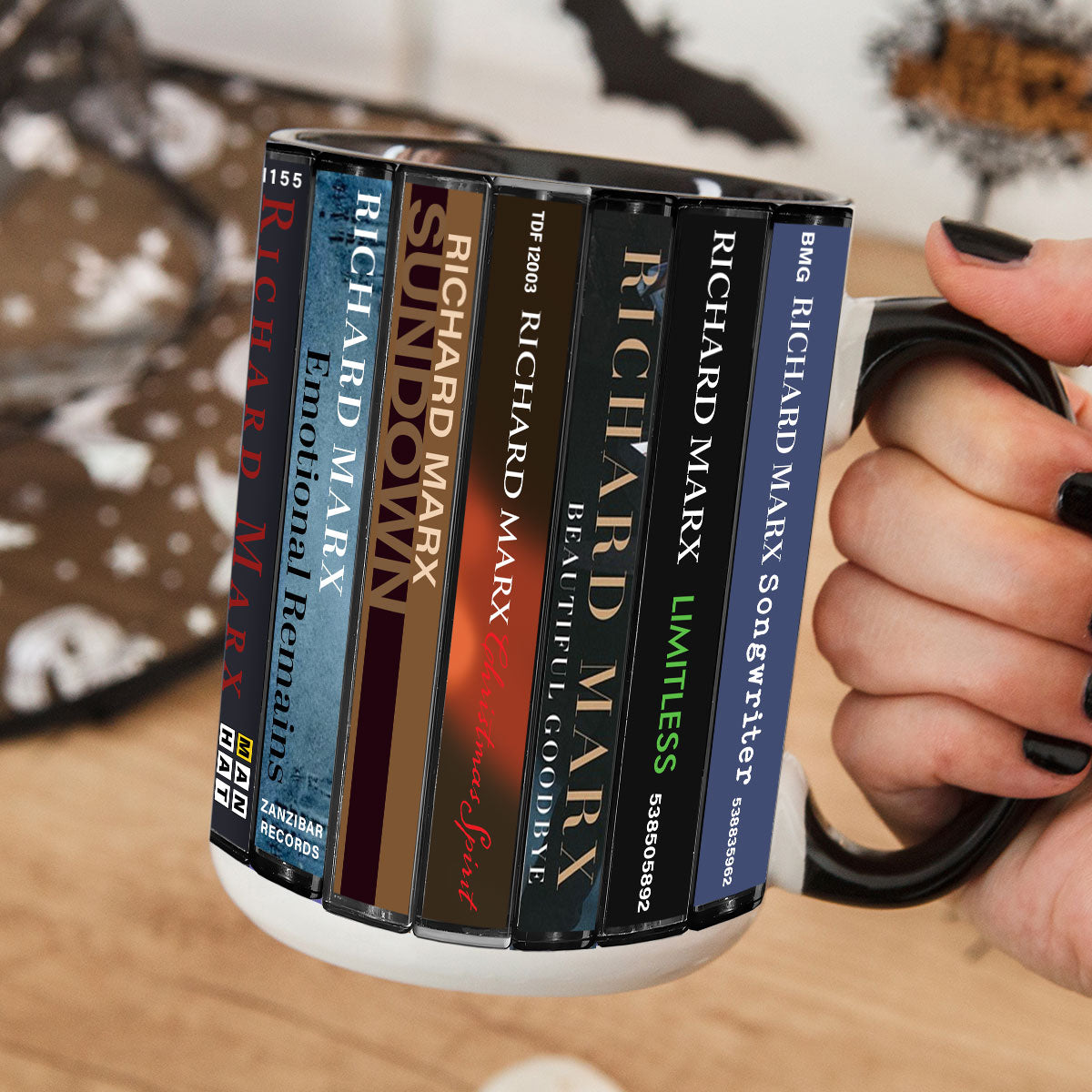 Richard Marx Albums Cassette Collection Retro Accent Mug