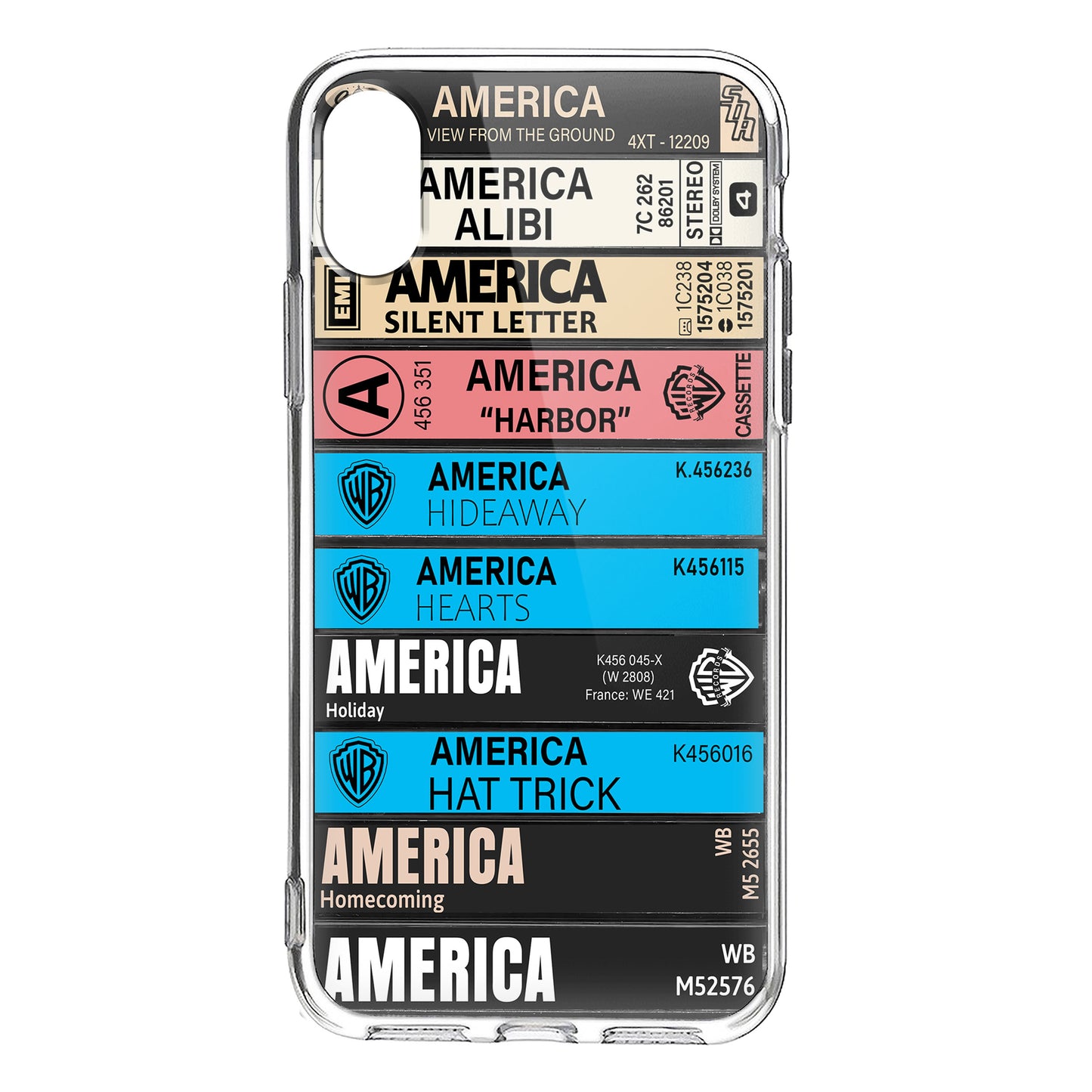 America Albums Cassette Collection Retro Phone Case