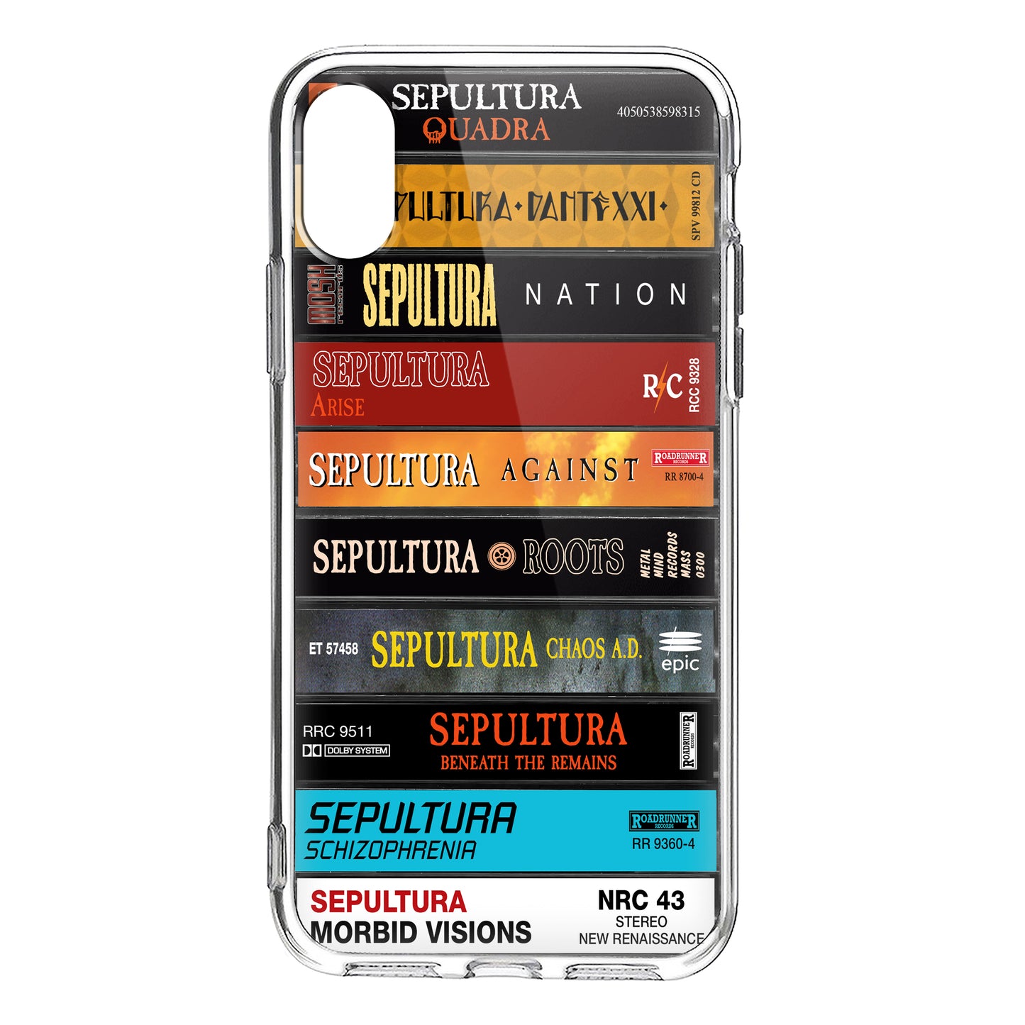 Sepultura Albums Cassette Collection Retro Phone Case