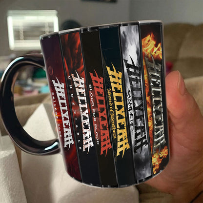 Hellyeah Albums Cassette Collection Retro Accent Mug