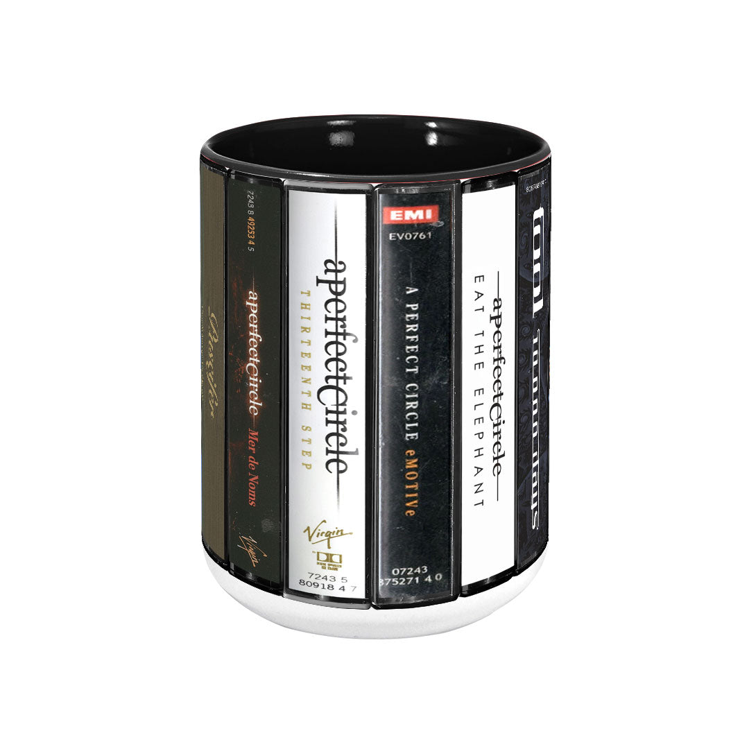 Maynard James Keenan's Legacy Cassette Collection Retro Accent Mug