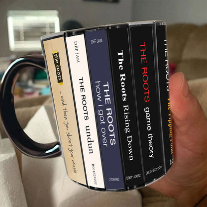 The Roots Albums Cassette Collection Retro Accent Mug
