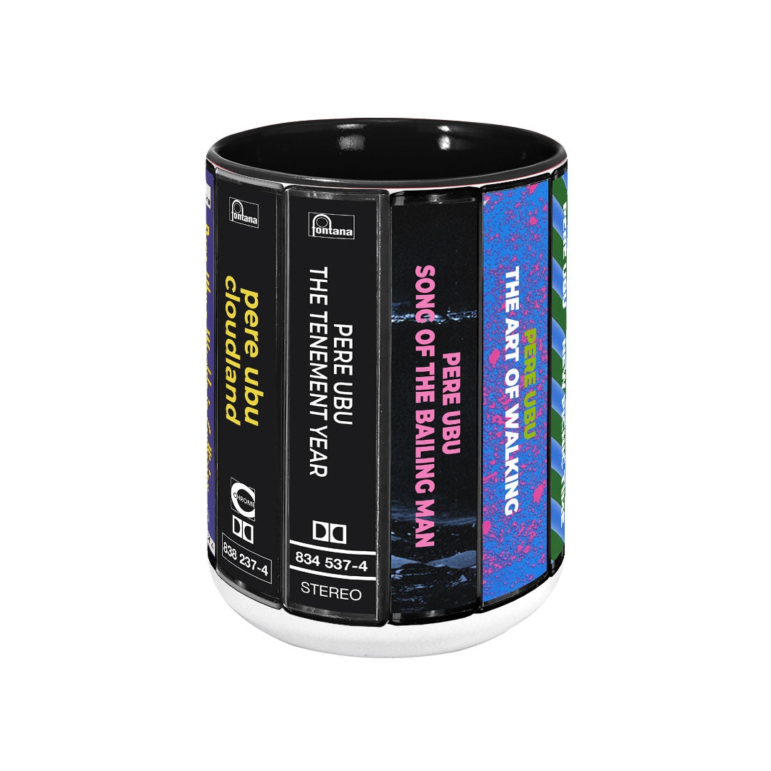 Pere Ubu Albums Cassette Collection Retro Accent Mug