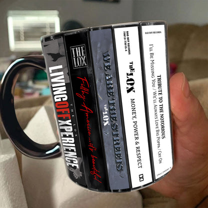 The Lox Albums Cassette Collection Retro Accent Mug