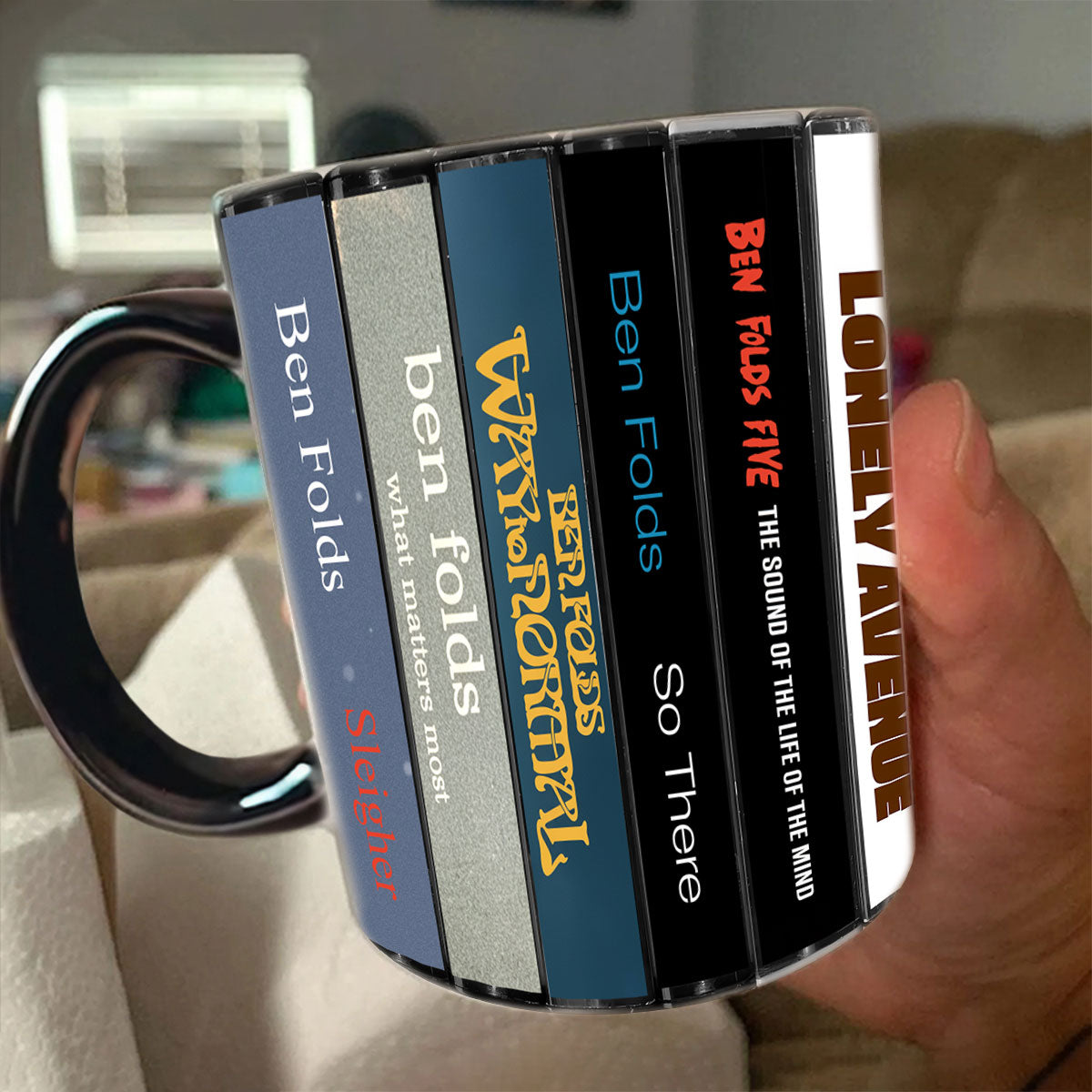 Ben Folds Albums Cassette Collection Retro Accent Mug