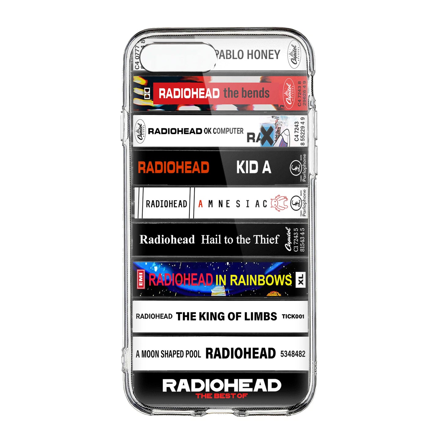 Radiohead Albums Cassette Collection Retro Phone Case