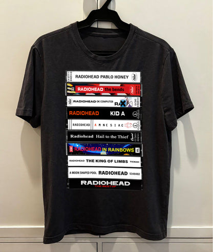 Radiohead Albums Cassette Retro Collection Premium Unisex T-Shirt