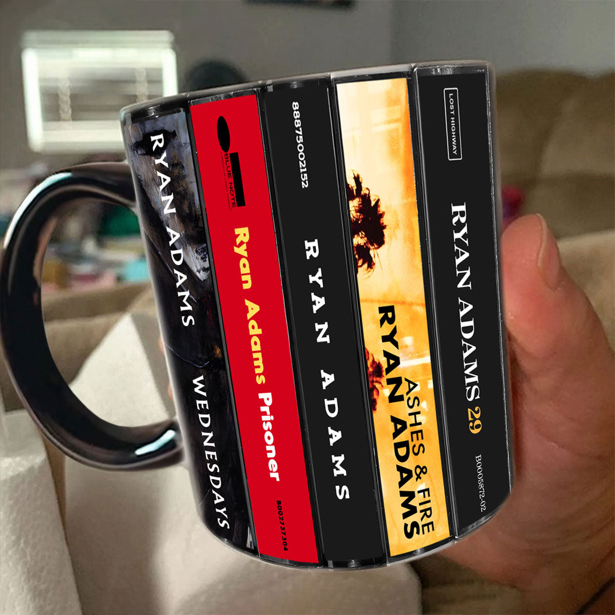 Ryan Adams Albums Cassette Collection Retro Accent Mug