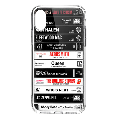 Classic Rock Band Albums Cassette Collection Retro Phone Case