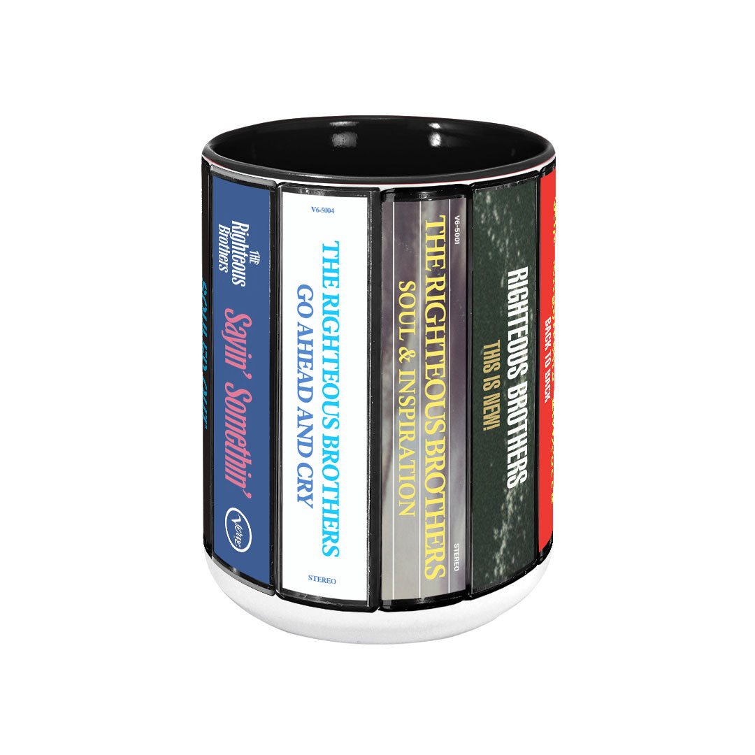 The Righteous Brothers Albums Cassette Collection Retro Accent Mug