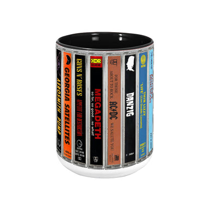 80s Metal Cassette Collection Accent Mug