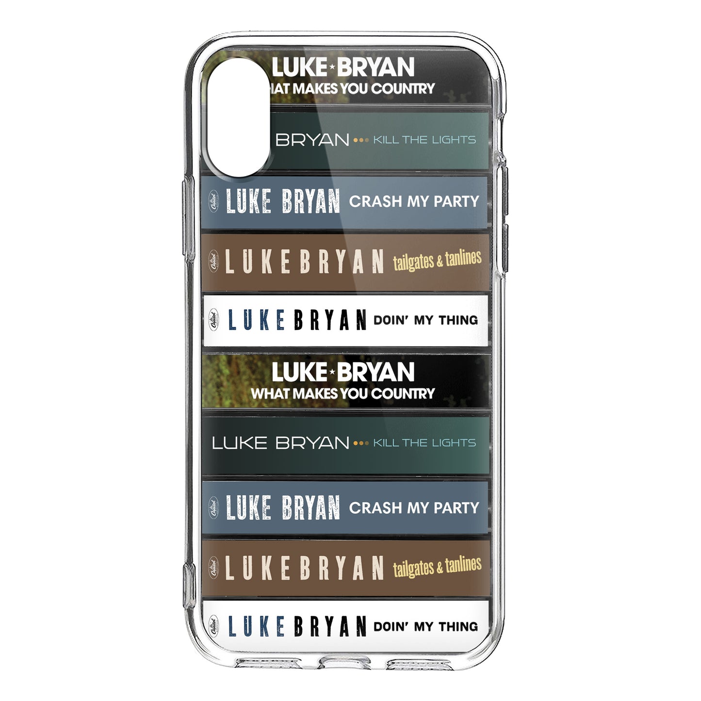 Luke Bryan Albums Cassette Collection Retro Phone Case