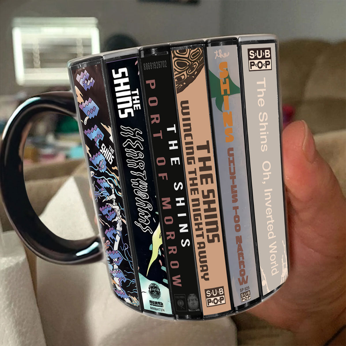 The Shins Albums Cassette Collection Retro Accent Mug