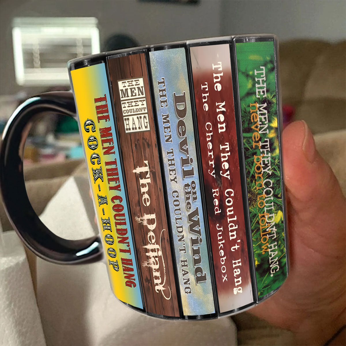 The Men They Couldn't Hang Albums Cassette Collection Retro Accent Mug