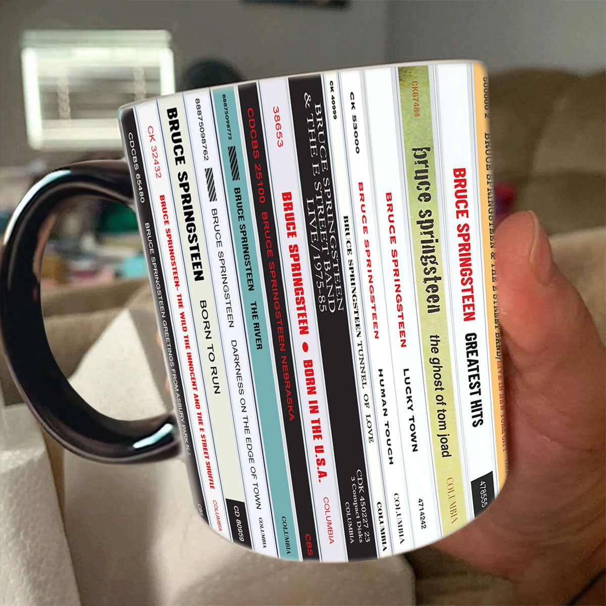 Bruce Springsteen CD Albums Collection Accent Mug