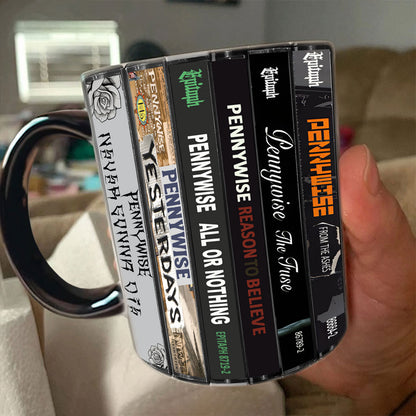 Pennywise Albums Cassette Collection Retro Accent Mug