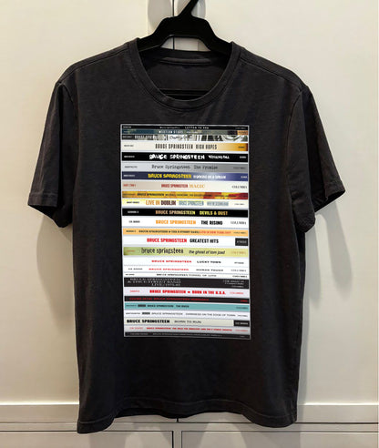 Bruce Springsteen Retro CD Albums Collection Premium Unisex T-Shirt