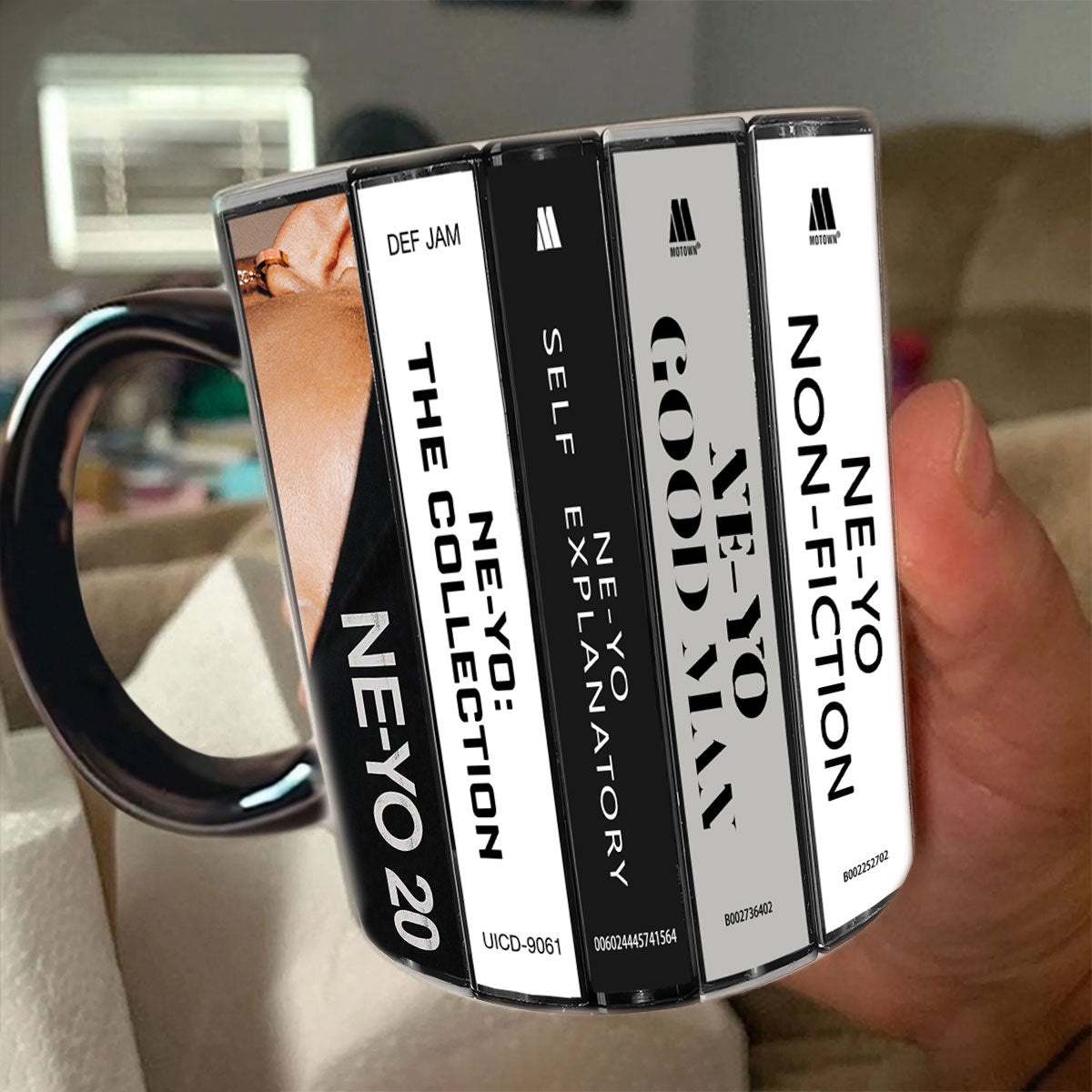Ne-Yo Albums Cassette Collection Retro Accent Mug