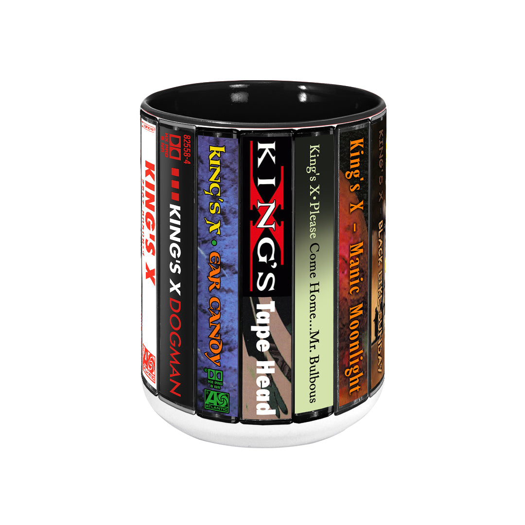 King’s X Albums Cassette Collection Retro Accent Edge-to-Edge Printed Mug