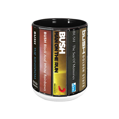 Bush Albums Cassette Collection Retro Accent Mug