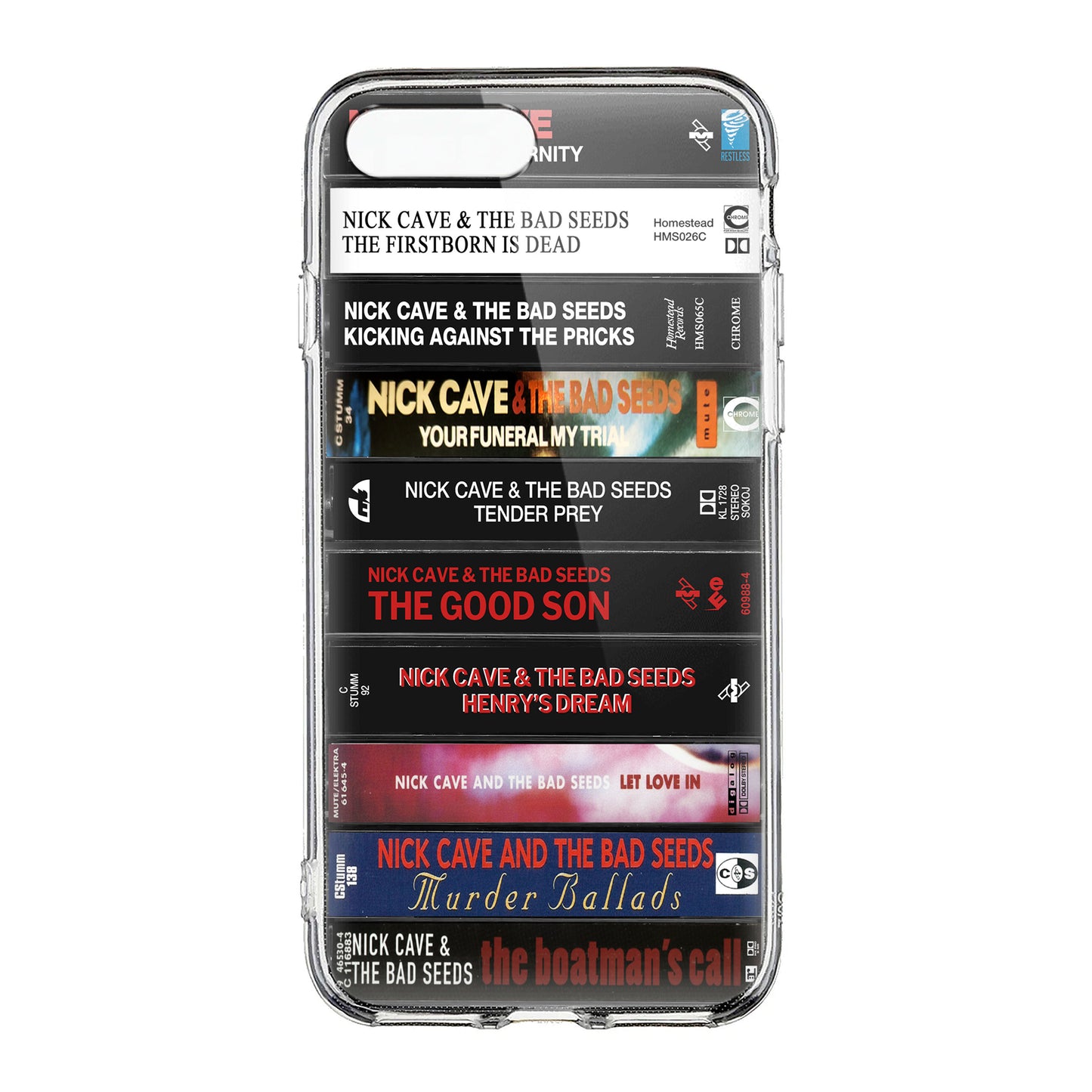 Nick Cave and the Bad Seeds Albums Cassette Collection Retro Phone Case