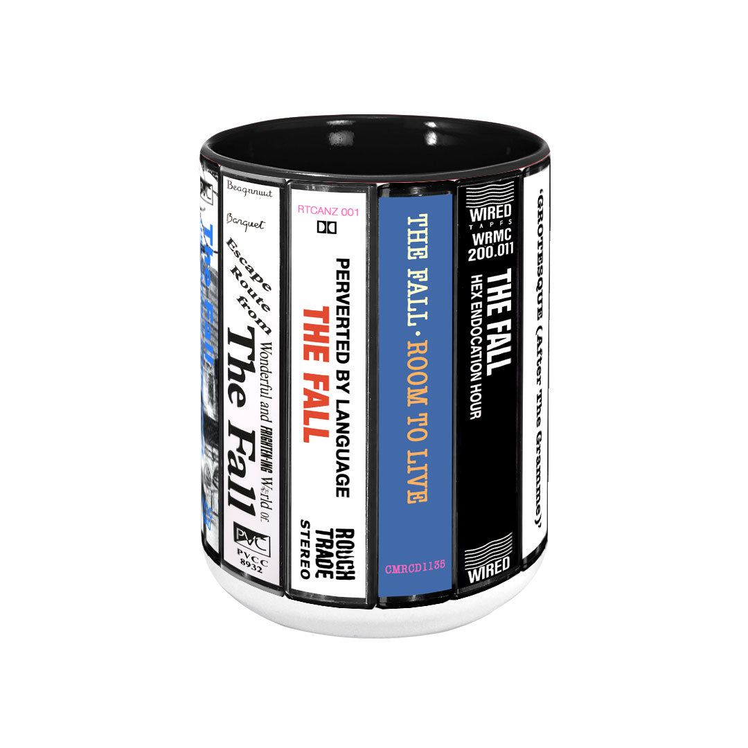 The Fall Albums Cassette Collection Retro Accent Mug