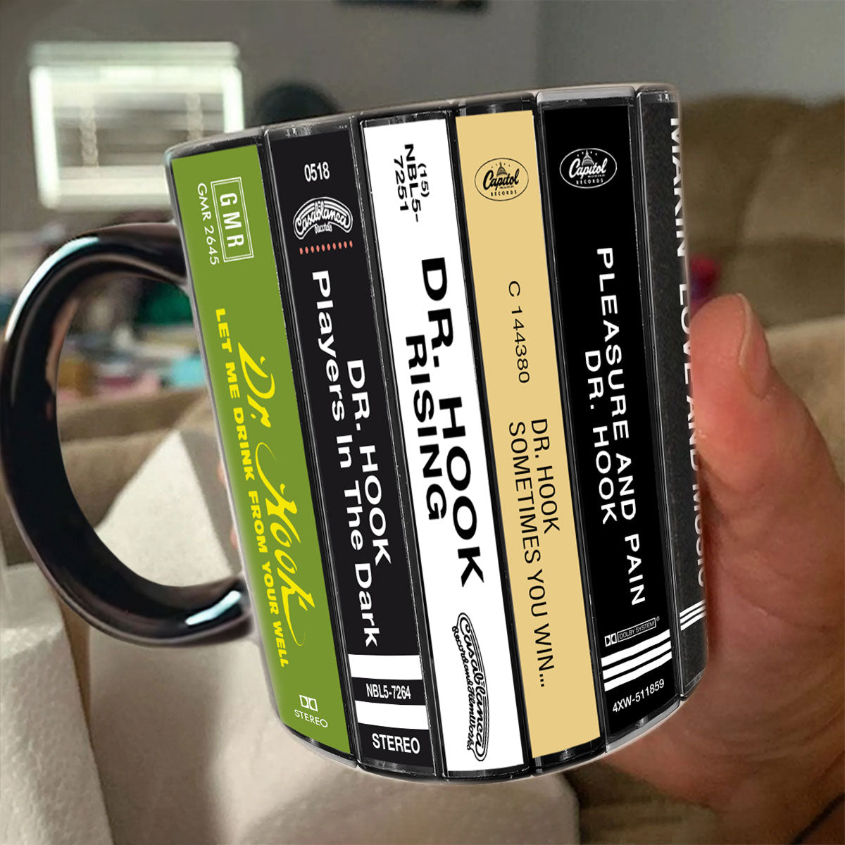 Dr. Hook Albums Cassette Collection Retro Accent Mug