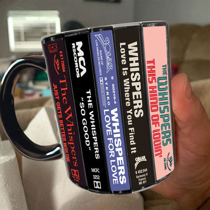 The Whispers Albums Cassette Collection Retro Accent Mug