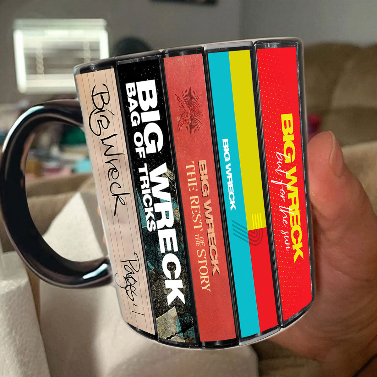 Big Wreck Albums Cassette Collection Retro Accent Mug