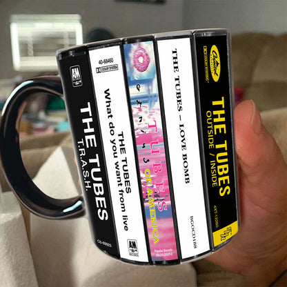 The Tubes Albums Cassette Collection Retro Accent Mug