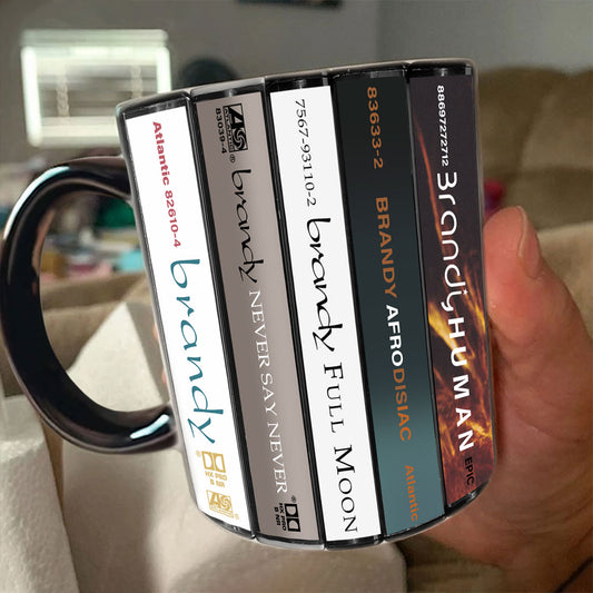 Brandy Norwood Albums Cassette Collection Retro Accent Mug