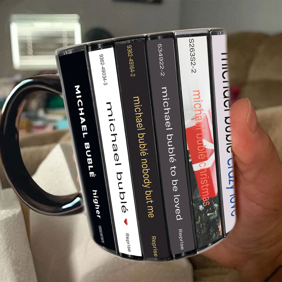 Michael Bublé Albums Cassette Collection Retro Accent Mug