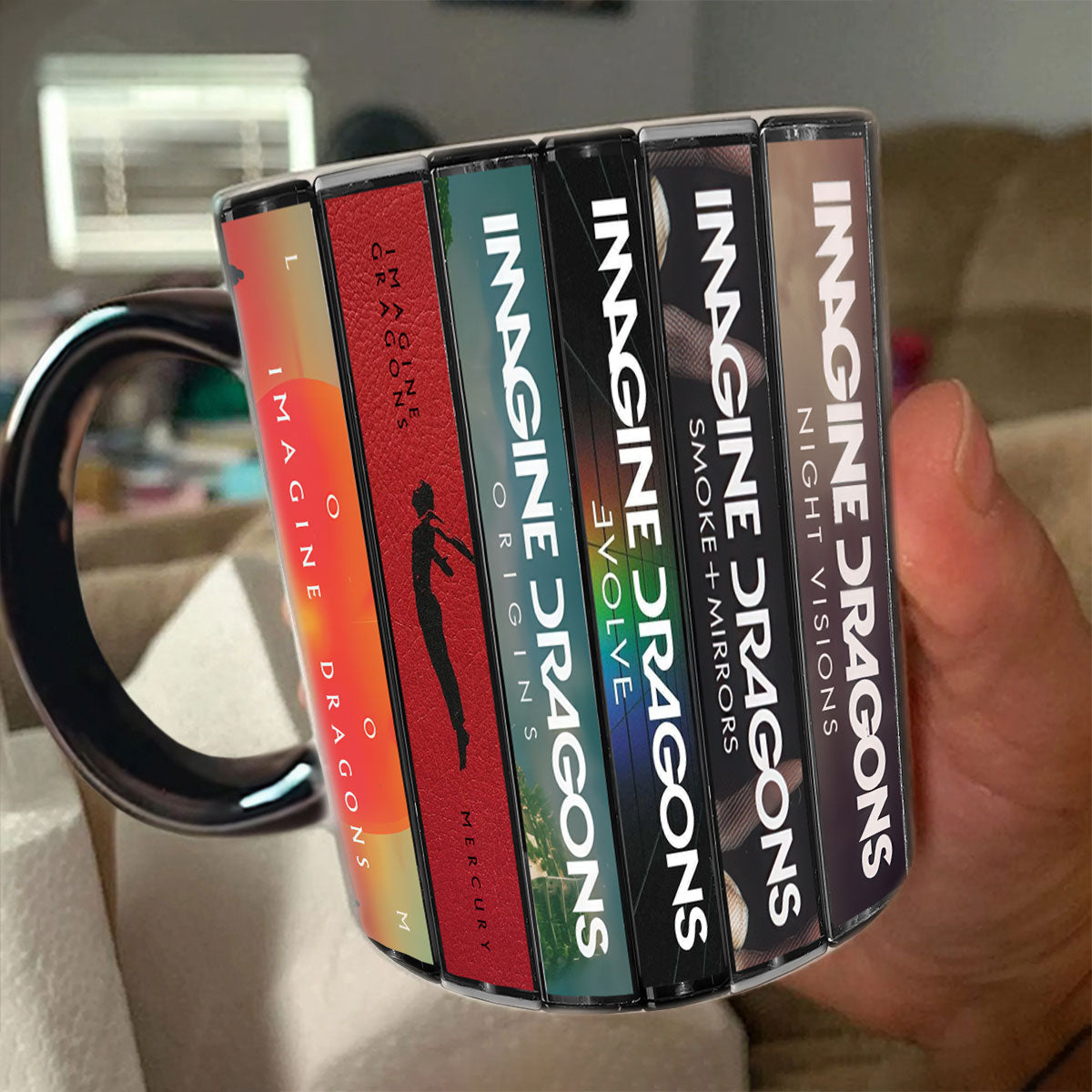 Imagine Dragons Albums Cassette Collection Retro Accent Mug