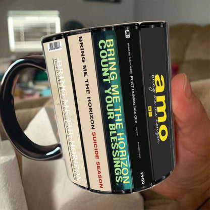 Bring Me the Horizon Albums Cassette Collection Retro Accent Mug