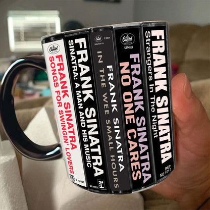 Frank Sinatra Albums Cassette Collection Retro Accent Mug