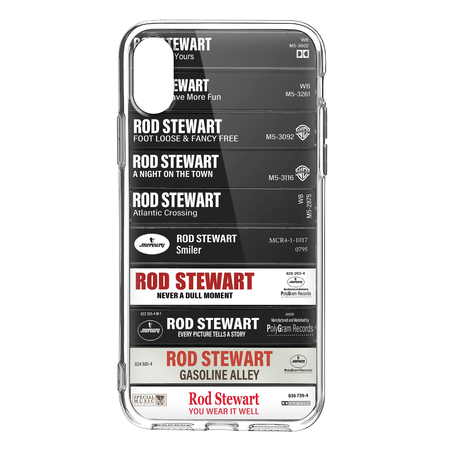 Rod Stewart Albums Cassette Collection Retro Phone Case
