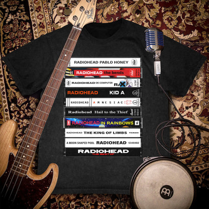 Radiohead Albums Cassette Retro Collection Premium Unisex T-Shirt