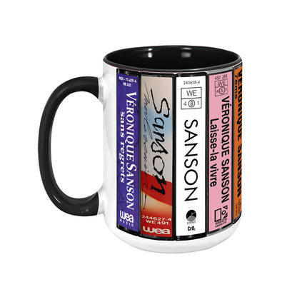 Véronique Sanson Albums Cassette Collection Retro Accent Mug