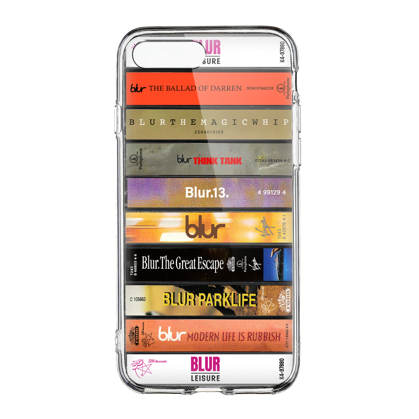 Blur Albums Cassette Collection Retro Phone Case