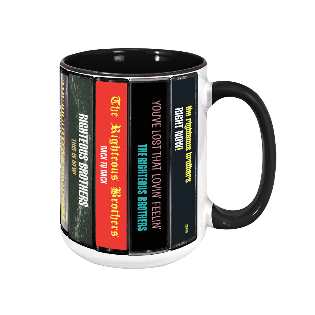The Righteous Brothers Albums Cassette Collection Retro Accent Mug