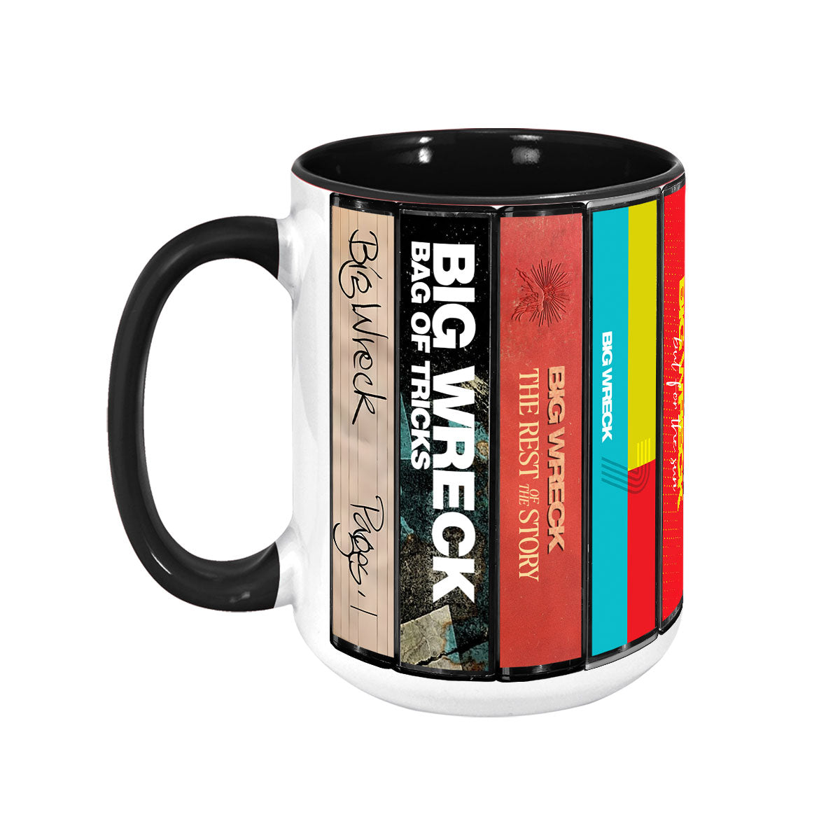 Big Wreck Albums Cassette Collection Retro Accent Mug