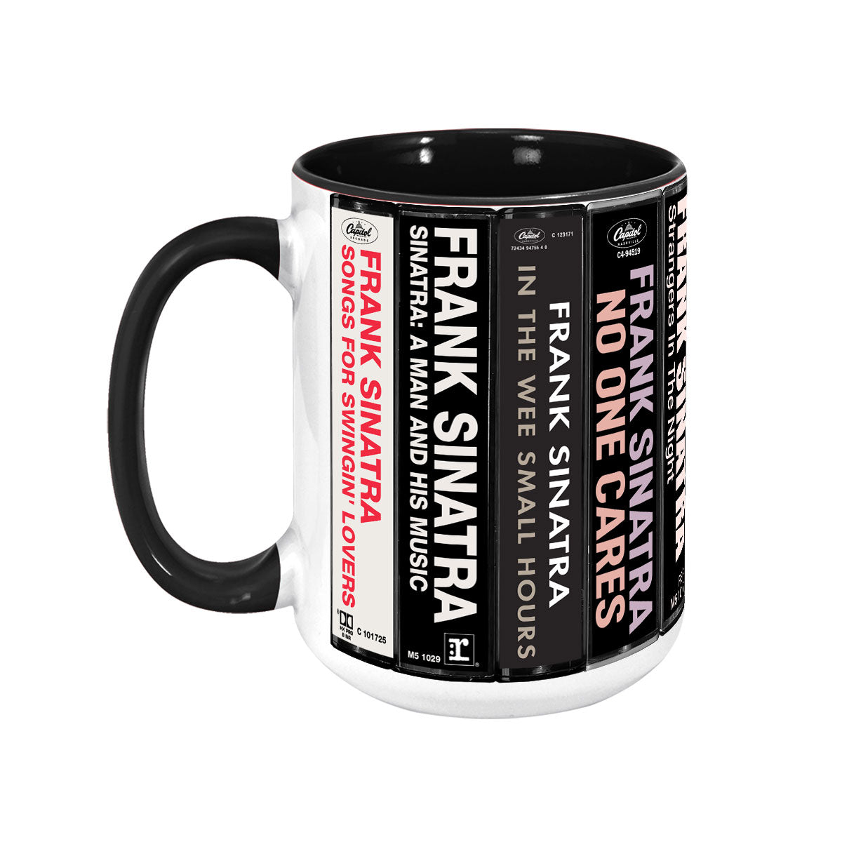 Frank Sinatra Albums Cassette Collection Retro Accent Mug