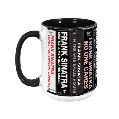 Frank Sinatra Albums Cassette Collection Retro Accent Mug